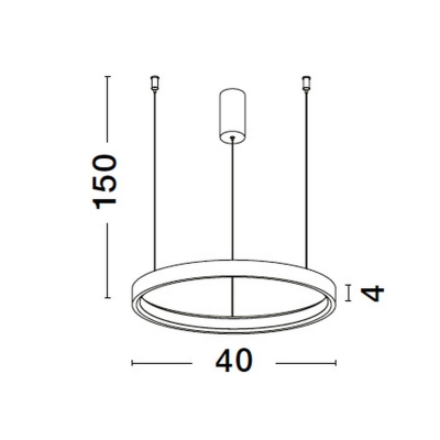 Lampa wisząca ZACAPU 40cm LE42793