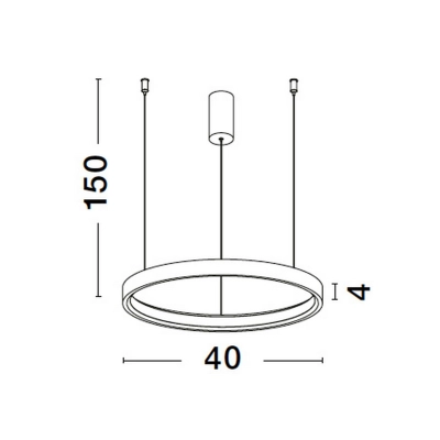 Lampa wisząca ZACAPU 40cm LE42789