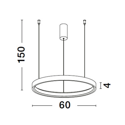 Lampa wisząca ZACAPU 60cm LE42794