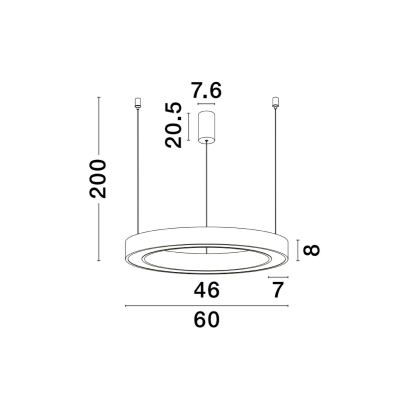 Lampa wisząca SONORA 60cm LE42808ce