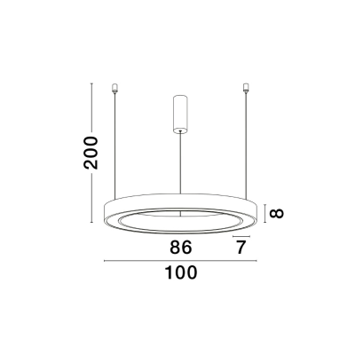 Lampa wisząca SONORA 100cm LE42814