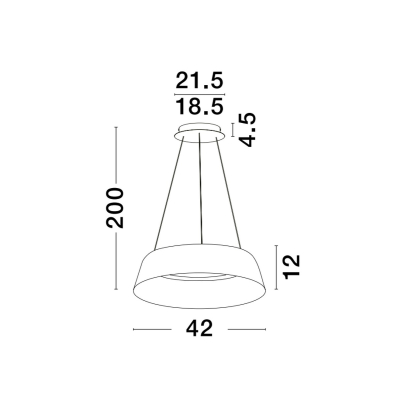 Lampa wisząca CANCUN 42cm LE42801