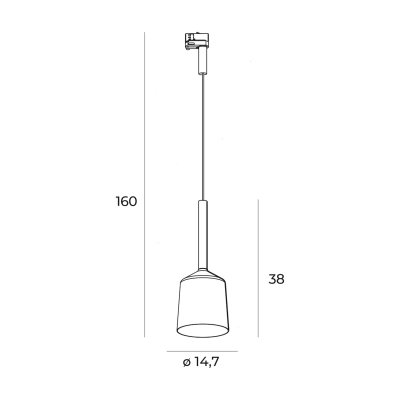 lafabryka.pl MAXLIGHT S0018 lampa do szynoprzewodu TULIPE Czarna