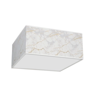 lafabryka.pl Lampa sufitowa SENSO White/Gold kwadrat 400mm 2xE27 MLP7303 Milagro