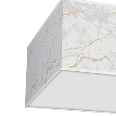lafabryka.pl Lampa sufitowa SENSO White/Gold kwadrat 400mm 2xE27 MLP7303 Milagro