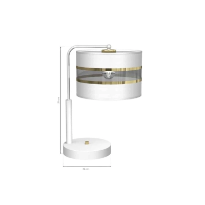 lafabryka.pl Lampka Nocna ULTIMO WHITE 1xE27 MLP7354 Milagro