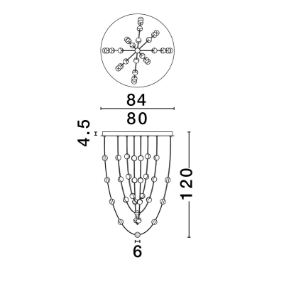 Lampa wisząca CUTERVO LE44602