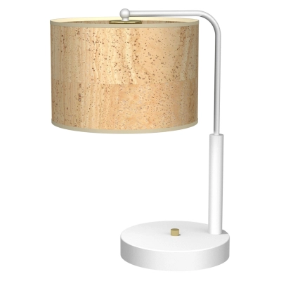 lafabryka.pl Lampa gabinetowa CORK White/Cork 1xE27 MLP7524 Milagro