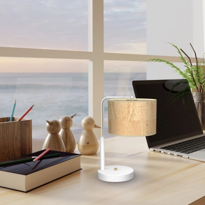 lafabryka.pl Lampa gabinetowa CORK White/Cork 1xE27 MLP7524 Milagro
