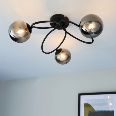 lafabryka.pl Plafon ELLIPSE 3LT SEMI FLUSH 95289 ENDON