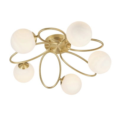 lafabryka.pl Plafon ELLIPSE 5LT SEMI FLUSH 95291 ENDON