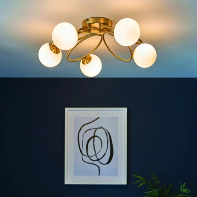 lafabryka.pl Plafon ELLIPSE 5LT SEMI FLUSH 95291 ENDON
