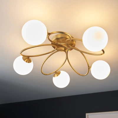 lafabryka.pl Plafon ELLIPSE 5LT SEMI FLUSH 95291 ENDON