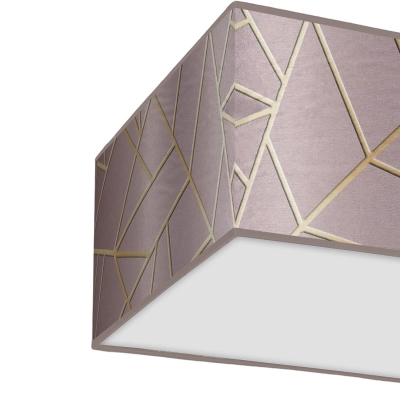 lafabryka.pl Lampa sufitowa ZIGGY PINK Gold/Pink 2xE27 MLP7588 Milagro