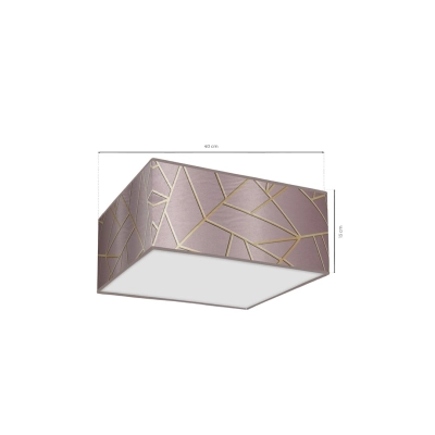 Lampa sufitowa ZIGGY PINK Gold/Pink 2xE27 MLP7588 Milagro