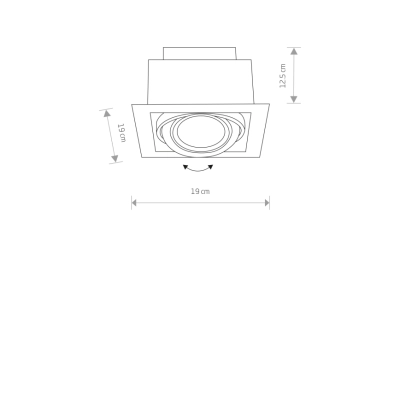 lafabryka.pl Oprawa stropowa 1pł DOWNLIGHT ES111 White 9575