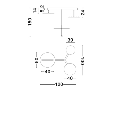 Lampa wisząca TIRAQUE LE44637