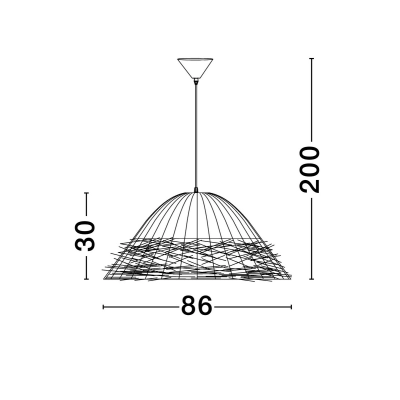 Lampa wisząca ALLENDE LE44490