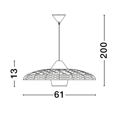 Lampa wisząca HUANUNI LE44574