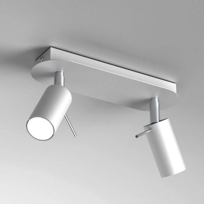 lafabryka.pl Lampa sufitowa PRESTON WHITE/CHROME 2x mini GU10 MLP7615 Milagro