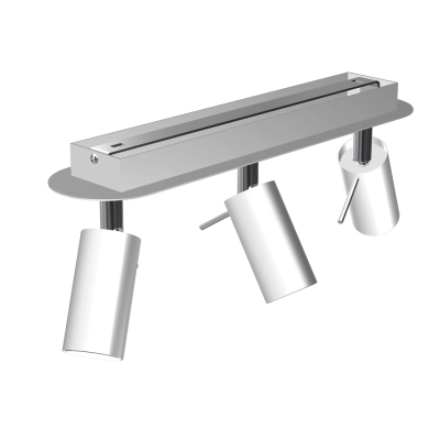 lafabryka.pl Lampa sufitowa PRESTON WHITE/CHROME 3x mini GU10 MLP7616 Milagro