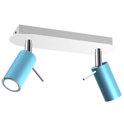 lafabryka.pl Lampa sufitowa PRESTON BLUE/WHITE 2x mini GU10 MLP7623 Milagro