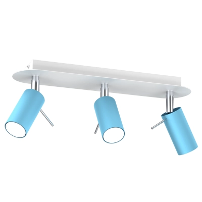 lafabryka.pl Lampa sufitowa PRESTON BLUE/WHITE 3x mini GU10 MLP7624 Milagro