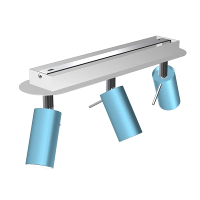 lafabryka.pl Lampa sufitowa PRESTON BLUE/WHITE 3x mini GU10 MLP7624 Milagro
