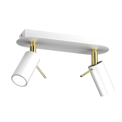 lafabryka.pl Lampa sufitowa PRESTON GOLD/WHITE 2x mini GU10 MLP7631 Milagro