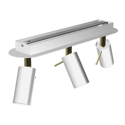lafabryka.pl Lampa sufitowa PRESTON GOLD/WHITE 3x mini GU10 MLP7632 Milagro