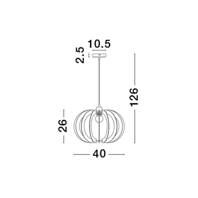 Lampa wisząca NOGALES LE42941