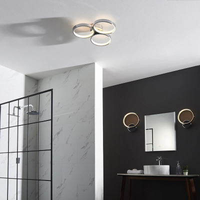lafabryka.pl Plafon RADIUS 3LT SEMI FLUSH 96473 ENDON