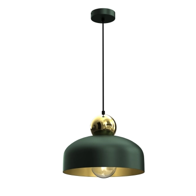 lafabryka.pl Lampa Wisząca HARALD GOLD/GREEN 1xE27 MLP7694 MILAGRO