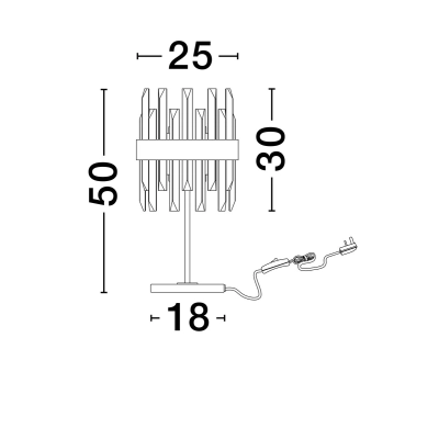 Lampa stołowa CHOLULA LE44725