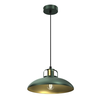 lafabryka.pl Lampa wisząca FELIX GREEN/GOLD 1xE27 MLP7709 MILAGRO