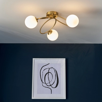 lafabryka.pl Plafon ELLIPSE 3LT SEMI FLUSH 97234 ENDON