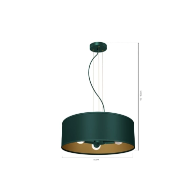 Lampa wisząca VERDE GREEN 3xE27 MLP7879 Milagro