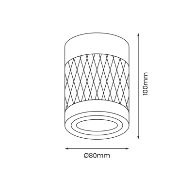 lafabryka.pl Bima Arte Round Black 1xGU10 ML7687 Milagro