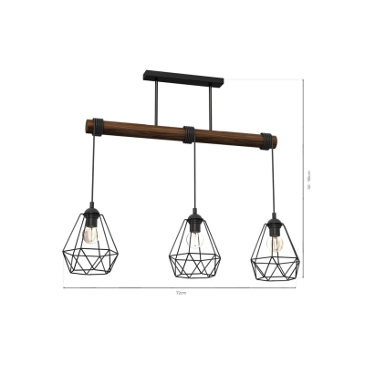 Lampa wisząca ACERO 3xE27 MLP7888 Milagro