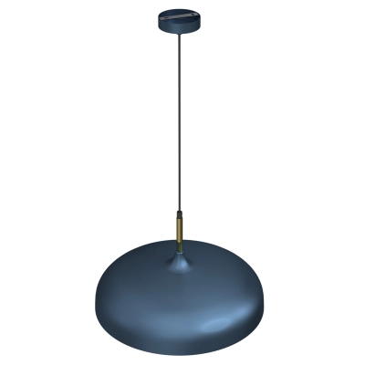 lafabryka.pl Lampa wisząca LINCOLN BLUE/GOLD 1xE27 MLP7901 Milagro