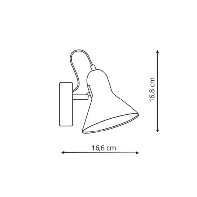 lafabryka.pl Astama kinkiet czarny LP-1122/1W BK Light Prestige