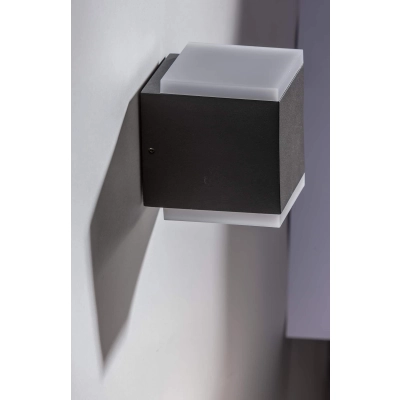 lafabryka.pl Arbax 2 (dark grey) AZ4342 LED 12W 1000lm 3000K IP54 METAL ACRYL AZZARDO