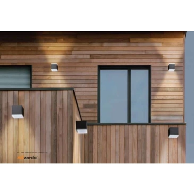 lafabryka.pl Arbax 2 (dark grey) AZ4342 LED 12W 1000lm 3000K IP54 METAL ACRYL AZZARDO