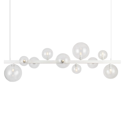 Lampa wisząca BUBBLES line 10 AZ5867+AZ5872 white/clear AZZARDO