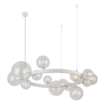 Lampa wisząca BUBBLES 15 AZ5876+AZ5878 white/clear AZZARDO