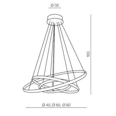 lafabryka.pl Lampa wisząca Brighton 3 (gold) AZ4429 AZZARDO