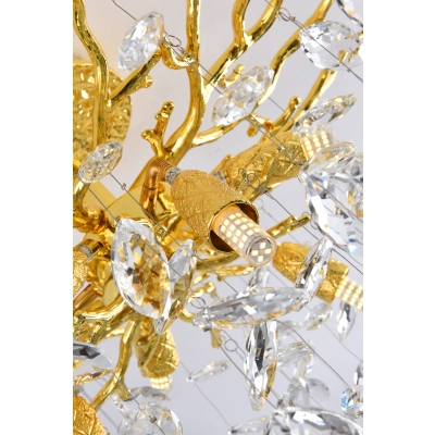 CINDY MX4115-6B-EGN-II  LAMPA Sufitowa ZŁOTA/GOLD ZUMA LINE