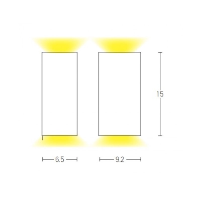 E151 OUTDOOR SCONCE 2XGU10 WHITE IP54 Zambelis Lights