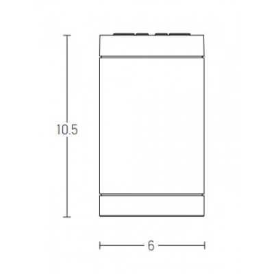 E220 OUTDOOR CEILING LIGHT 1XGU10 WHITE IP54 Zambelis Lights