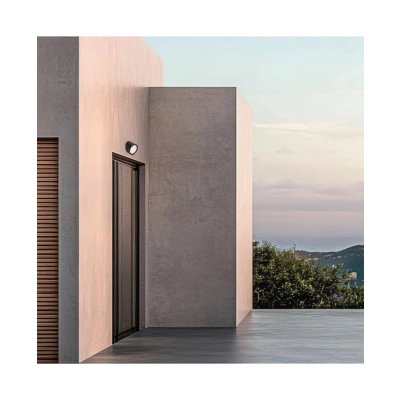 E436 OUTDOOR WALL LED LIGHT 7W 3000K BLACK ALUMINIUM IP65 Zambelis Lights